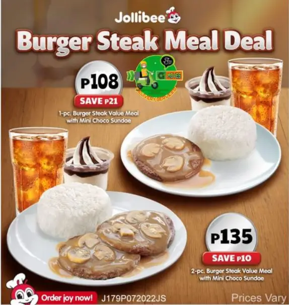 Jollibee Burger Steak Menu Philippines Prices 2024