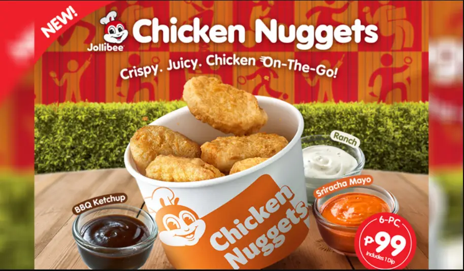 Jollibee Chicken Nuggets Menu