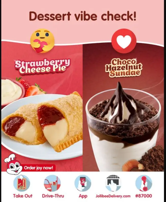 Jollibee Desserts Menu Philippines Prices 2024