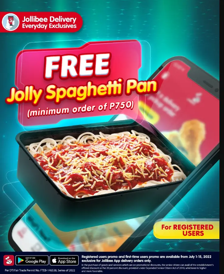 Jollibee Jolly Spaghetti Menu