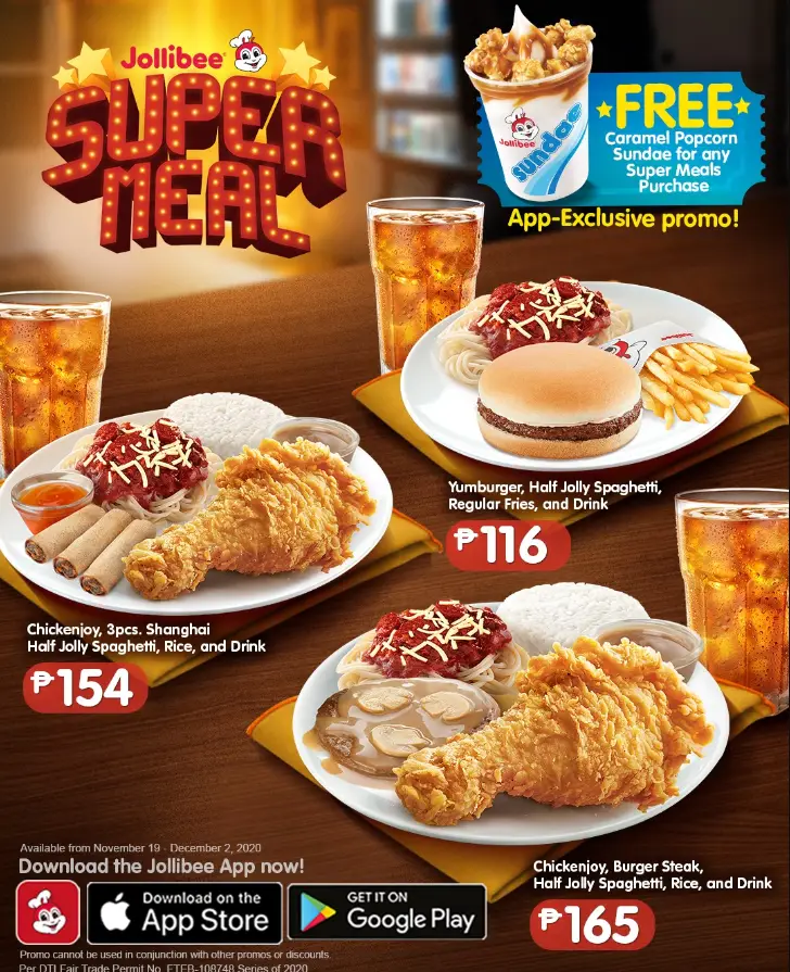 Jollibee Super Meal Menu Philippines Prices 2024