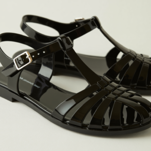 Classic Black Jelly Fisherman Sandals