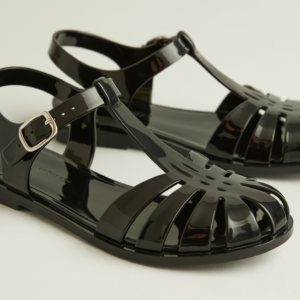 Elegant Brown & Gold Metallic Strappy Flat Sandals