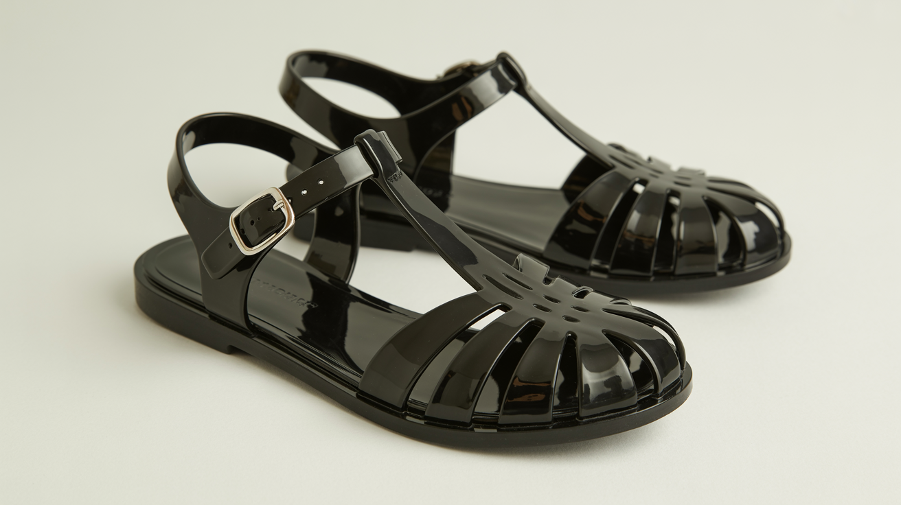 Elegant Brown & Gold Metallic Strappy Flat Sandals